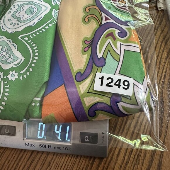 2/$30 Micas Maxi Skirt Size M Boho Resortwear Retro 70s Draped Ruched Colorful - Picture 11 of 11